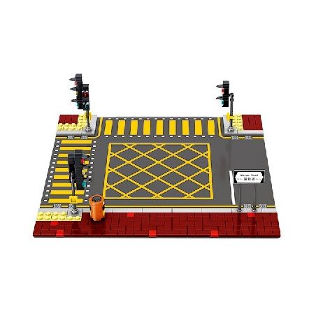 ROYAL TOYS RT23 non  ĐÈN GIAO THÔNG bộ đồ chơi xếp lắp ráp ghép mô hình City CITY STORY TRAFFIC LIGHT Thành Phố 190 khối