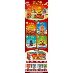 LWCK 60040 non  PHONG CÁCH QUỐC GIA VÀ SỰ QUYẾN RŨ CỔ XƯA QUẢNG TRƯỜNG THIÊN AN MÔN THÁP HẠC VÀNG HỘI CẦU NGUYỆN CHO MÙA MÀNG BỘI THU GÓC bộ đồ chơi xếp lắp ráp ghép mô hình Creator Sáng Tạo