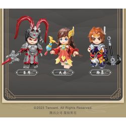 QMAN ENLIGHTEN KEEPPLEY 78002 non  HONOR OF KINGS HỘP MÙ NHÂN VẬT NHỎ BA ĐIỂM MÔ HÌNH TINH TẾ bộ đồ chơi xếp lắp ráp ghép mô hình Movie & Game Phim Và Trò Chơi