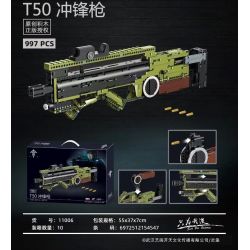 Decool 11006 Jisi 11006 non  SÚNG TIỂU LIÊN T50 bộ đồ chơi xếp lắp ráp ghép mô hình Computer Games Trò Chơi 997 khối