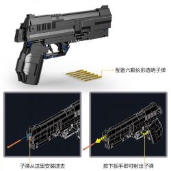 Decool 11005 Jisi 11005 non  MARK MÔ HÌNH SÚNG LỤC bộ đồ chơi xếp lắp ráp ghép mô hình Computer Games Trò Chơi 626 khối