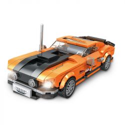 JP 88017 non  VÔN MUSTANG bộ đồ chơi xếp lắp ráp ghép mô hình Speed Champions Racing Cars Đua Xe Công Thức 402 khối