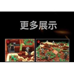 HENGTAI 92037 non  NGÔI NHÀ TRÊN CÂY BÁNH XE NƯỚC bộ đồ chơi xếp lắp ráp ghép mô hình TIMESPRITE 2432 khối