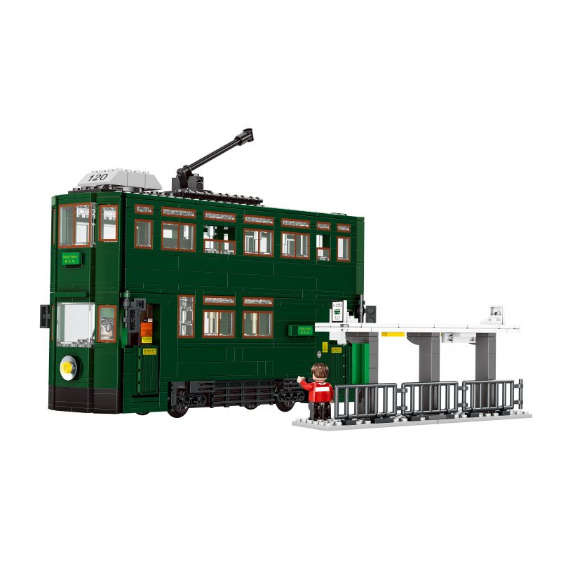 ROYAL TOYS RT19 non  XE ĐIỆN HỒNG KÔNG bộ đồ chơi xếp lắp ráp ghép mô hình City CITY STORY HONG KONG TRAMWAYS Thành Phố 948 khối