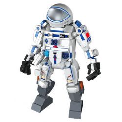 WISE BLOCK HA390203 390203 non  TÀU VŨ TRỤ THẦN CHÂU. bộ đồ chơi xếp lắp ráp ghép mô hình Space Thám Hiểm Không Gian 185 khối