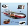 ZHEGAO QJ5064 5064 non  TÀU NGẦM HẠT NHÂN CHIẾN LƯỢC TYPE 941 tỷ lệ 1:190 bộ đồ chơi xếp lắp ráp ghép mô hình Military Army PROJECT 941 SHARK Quân Sự Bộ Đội 1105 khối