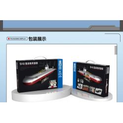 ZHEGAO QJ5064 5064 non  TÀU NGẦM HẠT NHÂN CHIẾN LƯỢC TYPE 941 tỷ lệ 1:190 bộ đồ chơi xếp lắp ráp ghép mô hình Military Army PROJECT 941 SHARK Quân Sự Bộ Đội 1105 khối