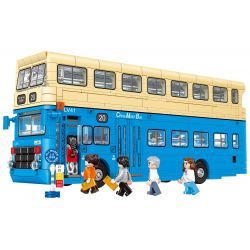 ROYAL TOYS RT16 non  XE BUÝT TRUNG QUỐC bộ đồ chơi xếp lắp ráp ghép mô hình City CITY STORY CHINA MOTOR BUS Thành Phố 1530 khối